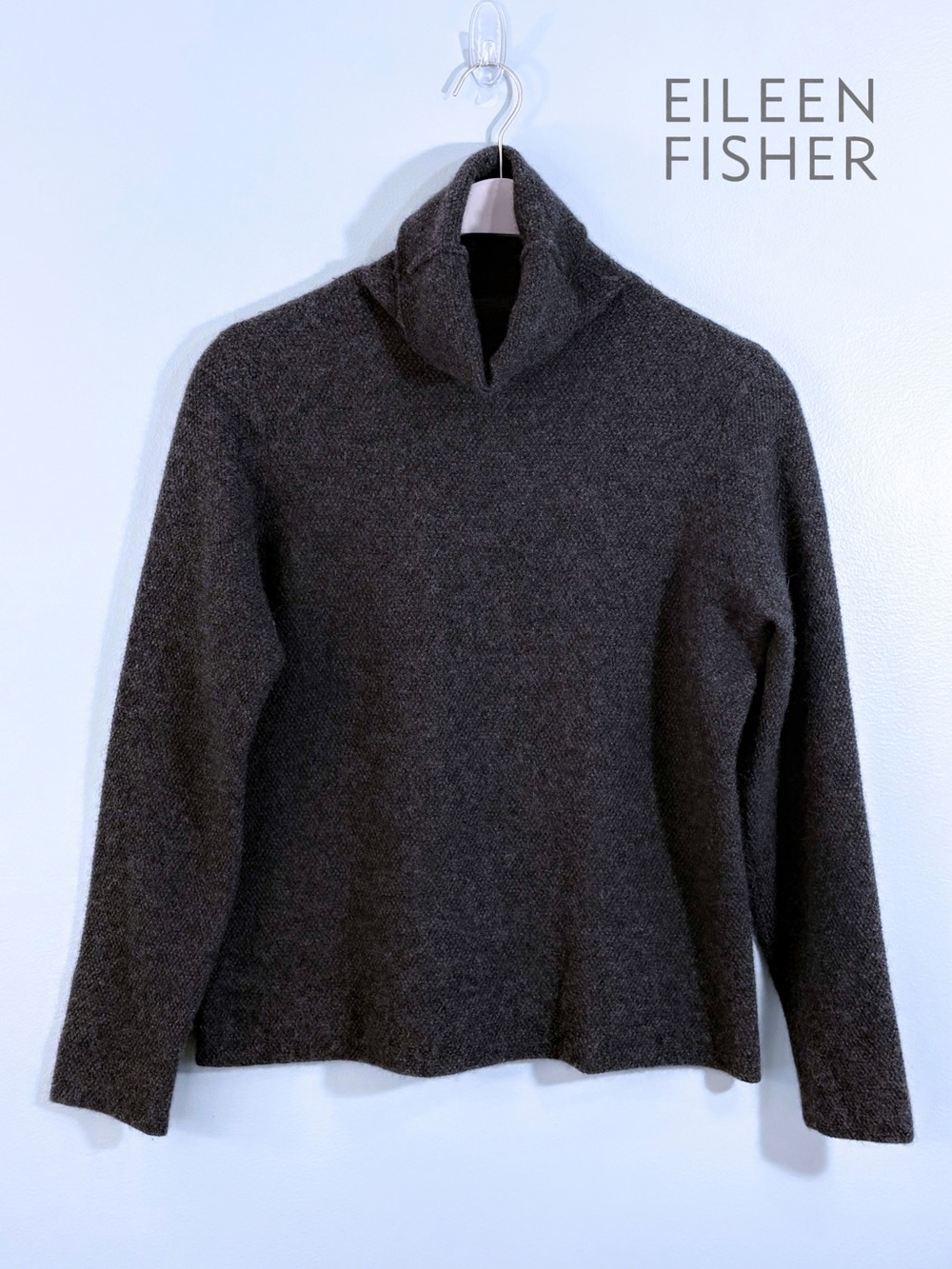 Eileen Fisher 100% Cashmere Turtleneck Sweater